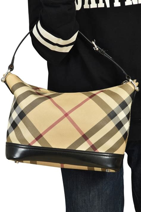 burberry nova check brooke hobo bag